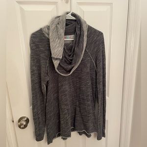 Free People Beach Grey Cocoon Cowl Neck Pullover size small